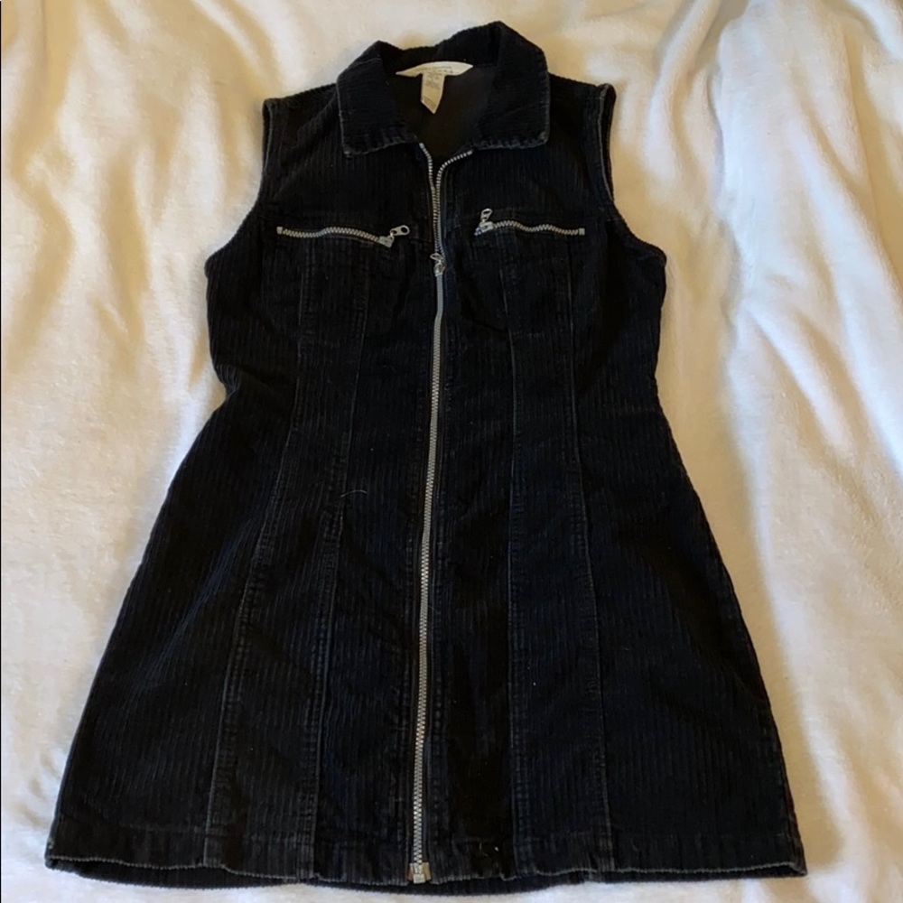 Vintage EXPRESS Corduroy  ZIP UP DRESS  👗